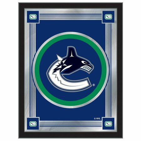 HOLLAND BAR STOOL CO Vancouver Canucks 17" x 22" Logo Mirror MLogoVanCan